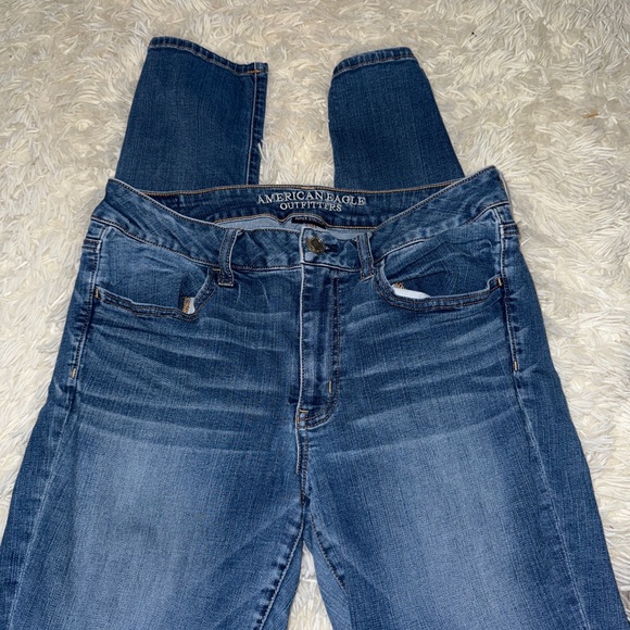 American Eagle Outfitters Women's Medium Blue Jeggings - Picture 1 of 3